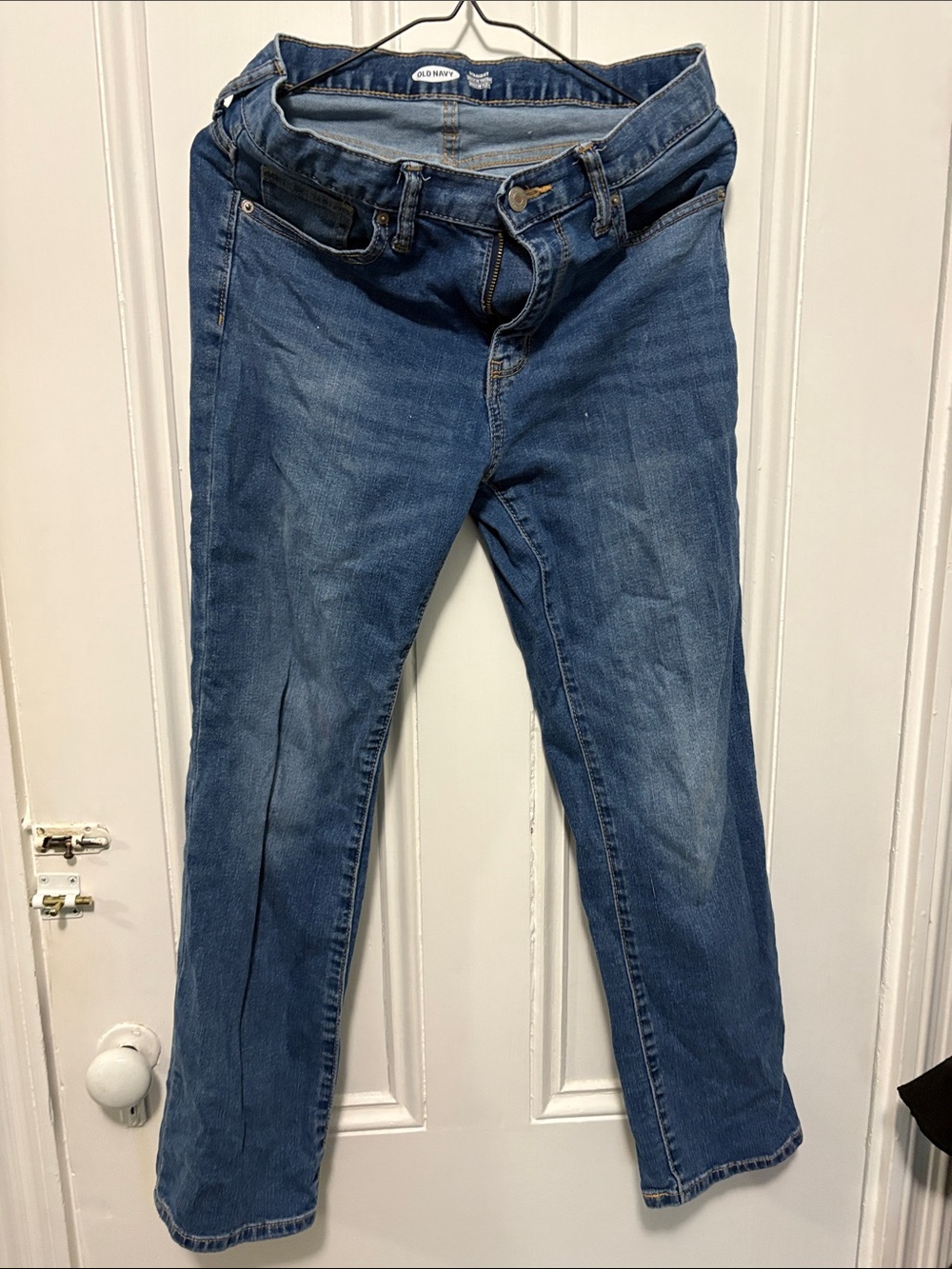 Old Navy Dark Blue Straight-Leg Women’s Jeans